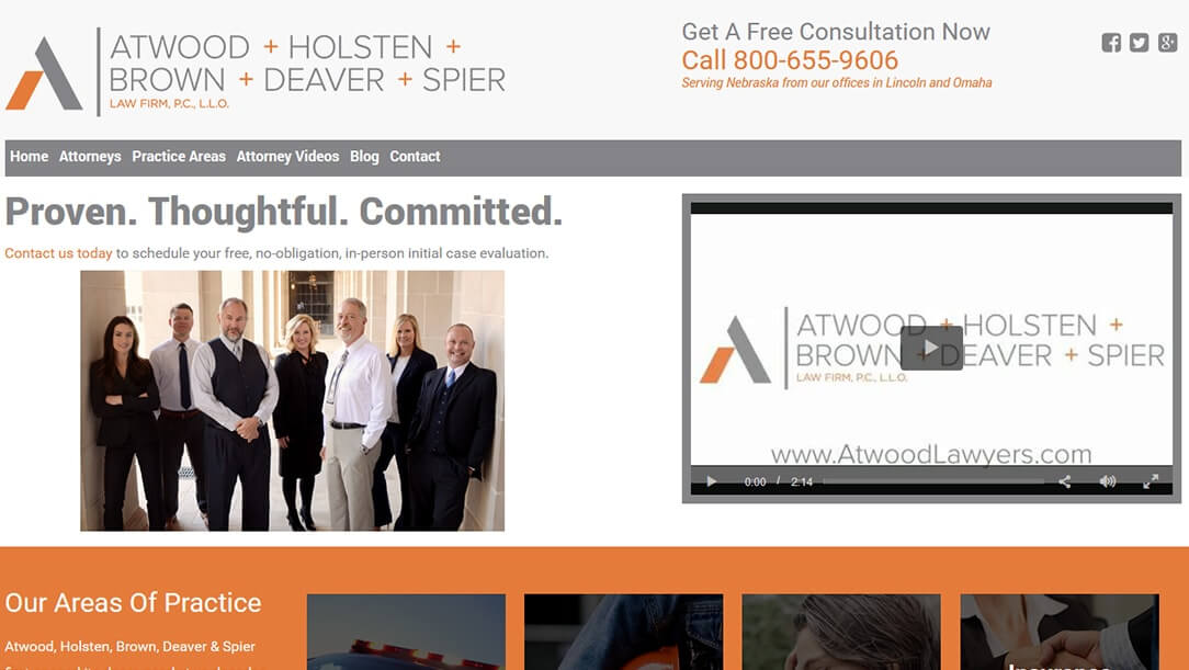 Atwood Lawyers a Joomla  Application for Law & Justice