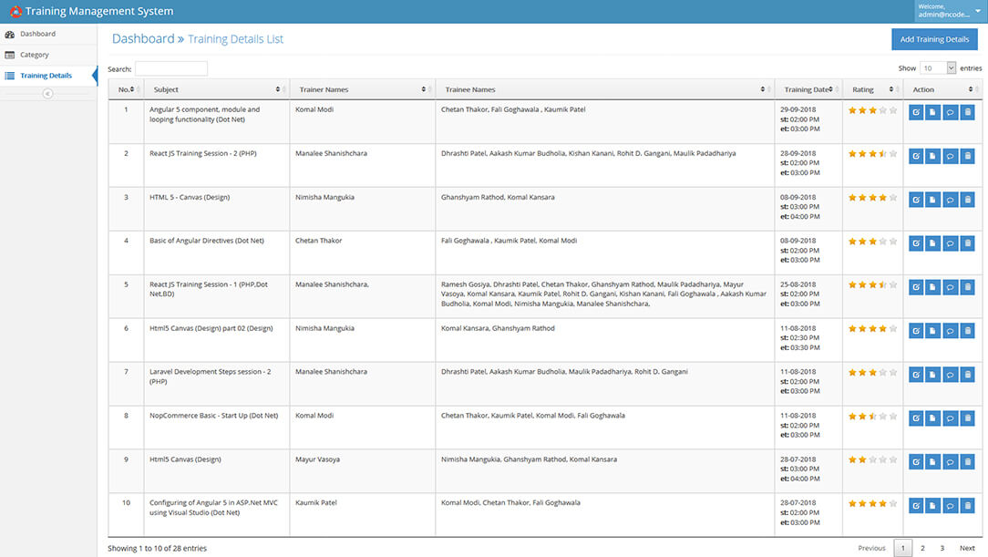 training management system